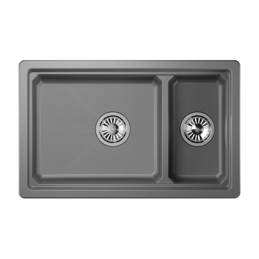 Кухонная мойка GRANULA Kitchen Space (7304U, АЛЮМИНИУМ)