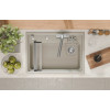 Кухонная мойка GRANULA KITCHEN SPACE RINZER кварц (7308R, КРЕМАН)