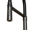 Смеситель для кухни 35k MIXLINE МЛНС-0402Г (MLSS-0402BL)черн.гиб. изл магнит, п/гайку ЧЕРНЫЙ ГРАФИТ (556021)
