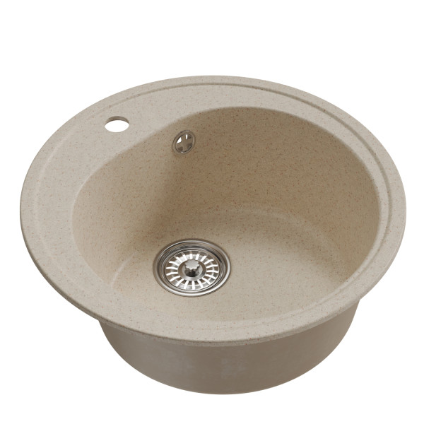 Мойкa MIXLINE круглая бежевая D500мм ML-GM11 (551824)
