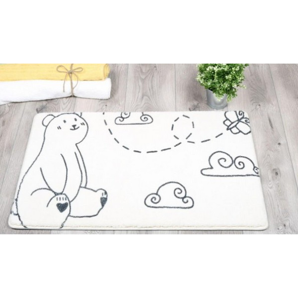 Коврик для ванной Fixsen Teddy Air белый 50х80см (FX-6001T)