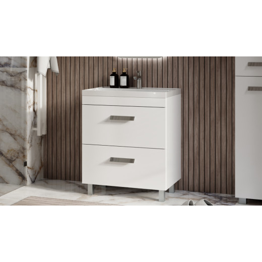 Тумба напольная Velvex Orlando 70 белый матовый под раковину rkCla.70-81 (Classica) (tn.ORL.CLA.70.2Y белый матовый)