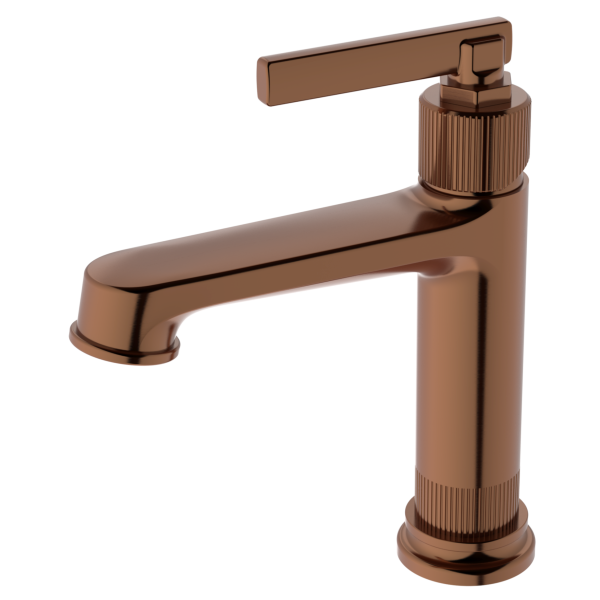 Смеситель Haiba для раковины, латунь, брашированное розовое золото PVD (HB10797-2)