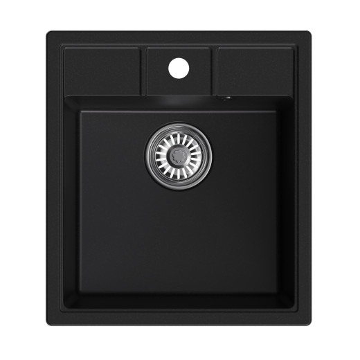 Мойка MIXLINE ML-GM28 ультра-черная (344)  450*500*190мм NEW (552185)