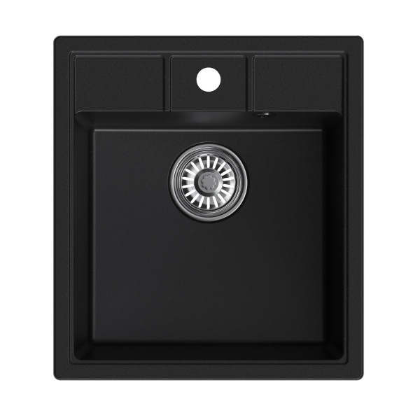 Мойка MIXLINE ML-GM28 ультра-черная (344) 450*500*190мм NEW (552185)