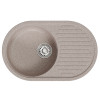 Мойка MIXLINE ML-GM16 овальная с крылом песочная (302) 730*460*180мм NEW (551924)
