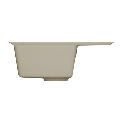 Мойкa MIXLINE МЛ-ГМУ05 (ML-GMU05) УЛЬТРА с крылом, бежевый камень, 575*495 мм (глуб. чаши 190) (556727)