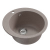 Мойкa MIXLINE ML-GM13 круглая песочная (302) 495мм (глуб. чаши 200) NEW (551888)
