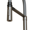 Смеситель для кухни 35k MIXLINE МЛНС-0402 (MLSS-0402) серый гибкий излив магнит, п/гайку САТИН (556018)