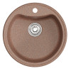 Мойкa MIXLINE ML-GM09 круглая терракотовая (307) 510 мм (глуб. чаши 190) NEW (551794)