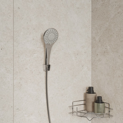 Душевой гарнитур с держателем, Essential, Milardo, 3303F10M16