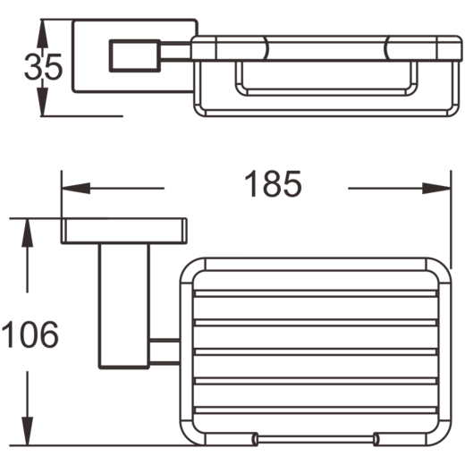 Мыльница металлическая BELZ (B90202-1)