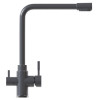 Смеситель для кухни MIXLINE ML-GS13 35к (342) графит с вых. для питьевого фильтра (550673)