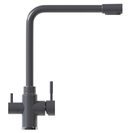 Смеситель для кухни MIXLINE ML-GS13 35к (342) графит с вых. для питьевого фильтра (550673)