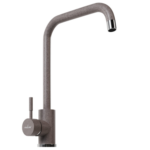 Смеситель для кухни MIXLINE ML-GS12 35к (302) песочный высок. излив (550649)