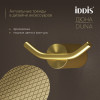 Крючок двойной IDDIS Дюна (Duna) нержавеющая сталь, золото матовое (DUNMG20i41)
