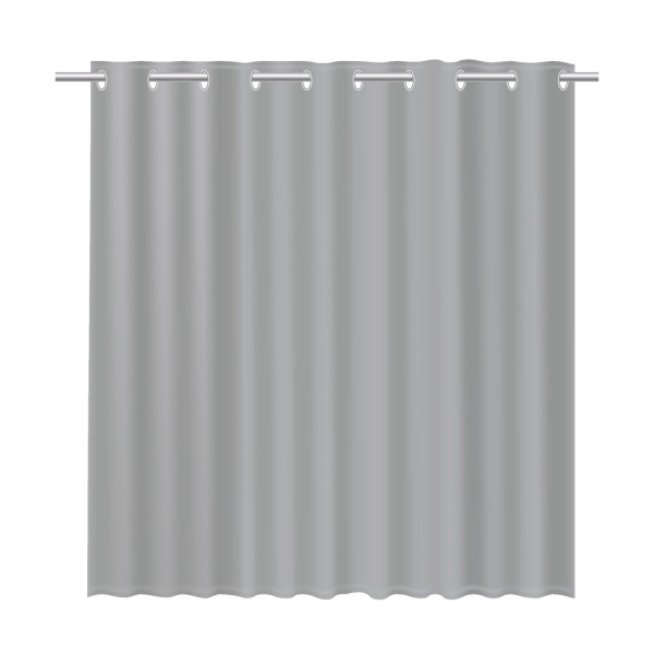 Шторка для ванной серая Fixsen Linum (FX-1535K)