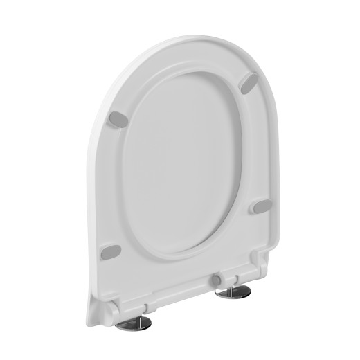 Сиденье для унитаза WAVE НОРД полипропилен, микролифт, БЕЛЫЙ (555041)