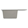 Мойка MIXLINE МЛ-ГМС103 (ML-GMS103) СТАНДАРТ с крылом, темно-серый (309), 570*460*190мм (558119)
