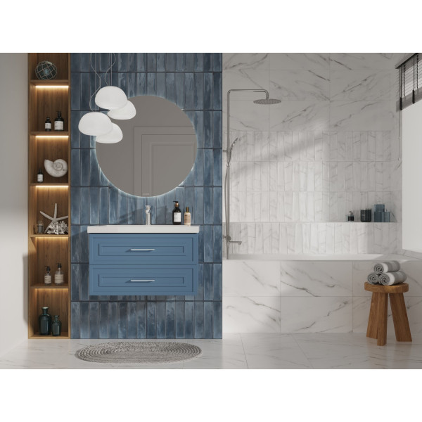 Тумба подвесная Cersanit CLASSIC 80 голубой матовый под раковину S-UM-COM80/1-w (COMO 80) (69091)