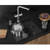 Кухонная мойка GRANULA KITCHEN SPACE RINZER кварц (5505RU, ЧЁРНЫЙ)