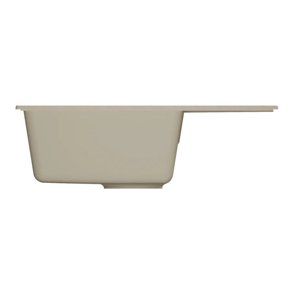 Мойкa MIXLINE МЛ-ГМУ06 (ML-GMU06) УЛЬТРА с крылом, бежевый камень, 600*420 мм (глуб. чаши 170) (556731)