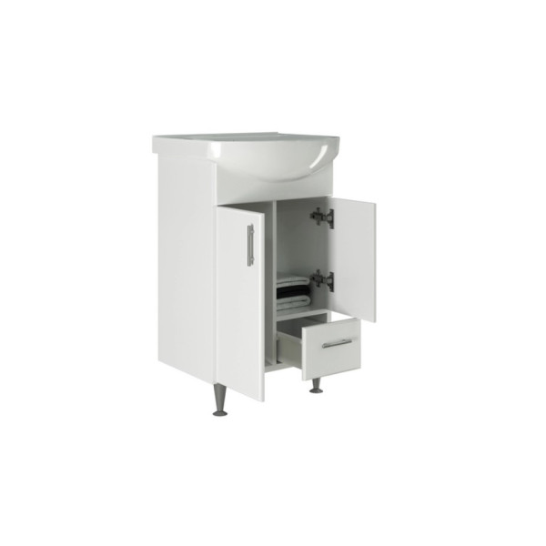 Тумба для ванной MIXLINE "ВЕСТА-50" под рак.Уют-50 (арт.506464) (ROSA) (ПВХ) (557791)