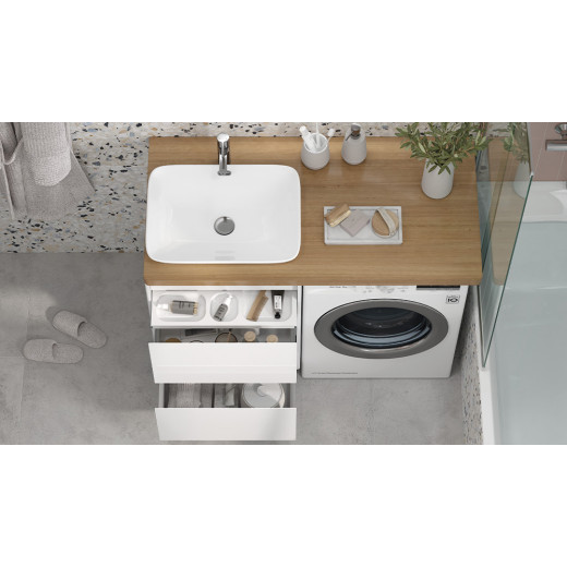 Тумба подвесная Velvex Klaufs 56*60.2Y (белый) под столешницу (tp.KLA.56.2Y)
