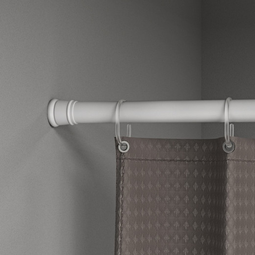 Карниз для ванной комнаты IDDIS Elegante 110-200 см, белый матовый (SRW0120i14)