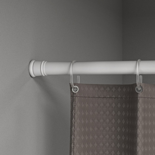 Карниз для ванной комнаты IDDIS Elegante 110-200 см, белый матовый (SRW0120i14)