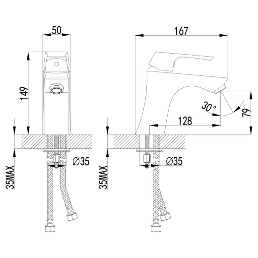 Смеситель для раковины Lemark Unit (LM4506C)