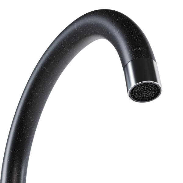 Смеситель для кухни MIXLINE ML-GS15 35к (343) антрацит высок. излив (550696)