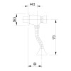 Смеситель для писсуара Lemark Project (LM4612C)