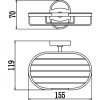 Мыльница решетка настенная Savol S-007032-1