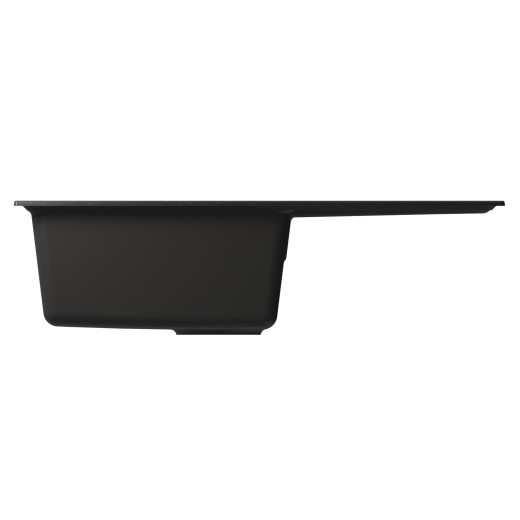 Мойка MIXLINE ML-GM31 с крылом  ультра-черная (344) 770*500*190мм NEW (552197)