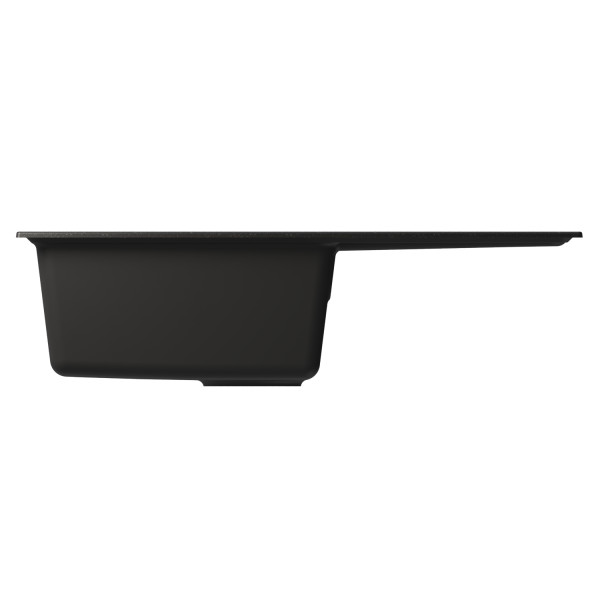 Мойка MIXLINE ML-GM31 с крылом ультра-черная (344) 770*500*190мм NEW (552197)