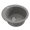 Мойкa MIXLINE ML-GM13 круглая темно-серая (309) 495мм (глуб. чаши 200) NEW (551891)