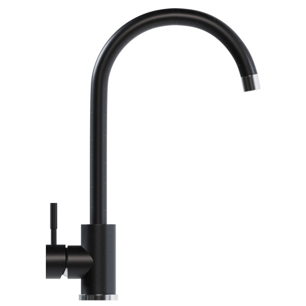 Смеситель для кухни MIXLINE ML-GS15 35к (343) антрацит высок. излив (550696)