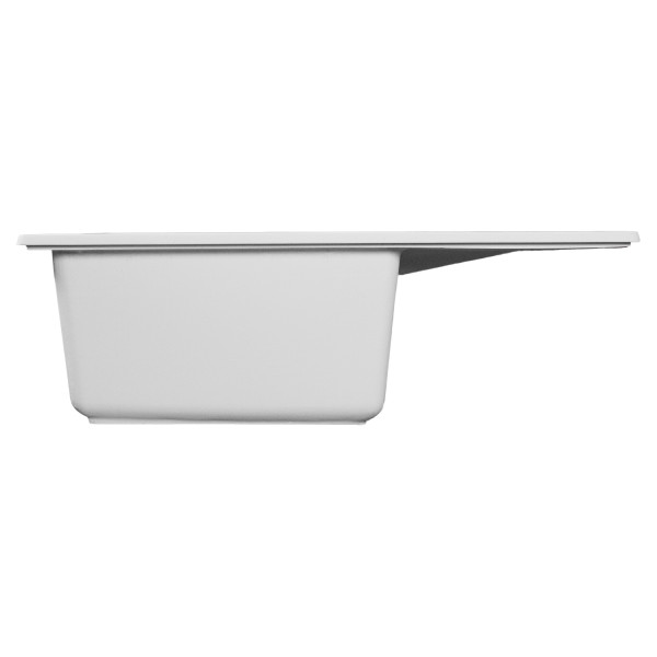 Мойка MIXLINE МЛ-ГМС115 (ML-GMS115) СТАНДАРТ с крылом, белый (331), 645*505*190мм (558109)