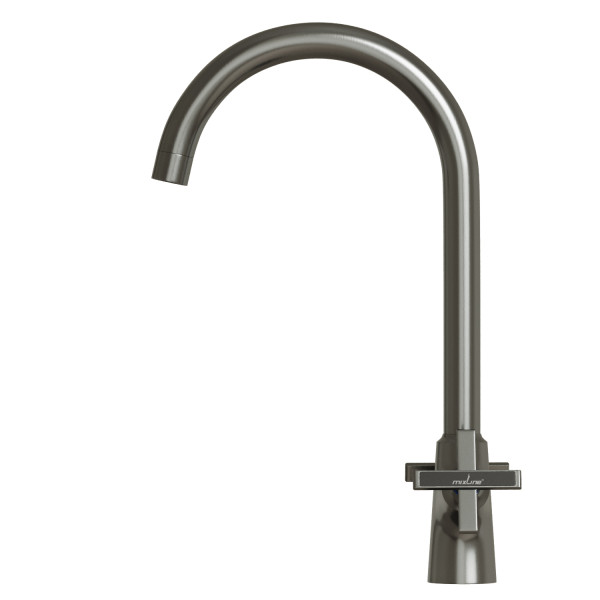 Смеситель для кухни MIXLINE ML38-032 "Graphite" 1/2 кер. высокий излив графит (553897)