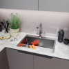 Кухонная мойка 60х45 вып 3 1/2 MIXLINE PRO 22см с сифоном сатин НАНО (552932)