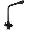 Смеситель для кухни MIXLINE ML-GS13 35к (308) черный с вых. для питьевого фильтра (550667)