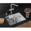 Кухонная мойка GRANULA KITCHEN SPACE RINZER кварц (5505RU, АРКТИК)