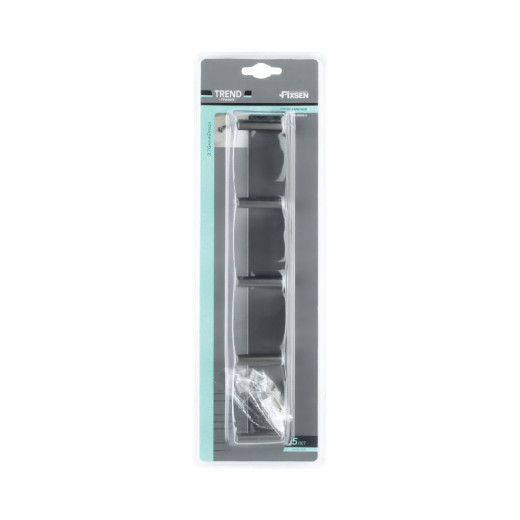 Планка FIXSEN 5 крючков TREND GRAPHITE  (FX-98005-5)