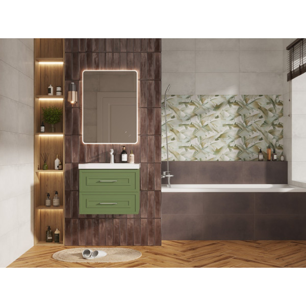 Тумба подвесная Cersanit CLASSIC 60 зеленый матовый под раковину S-UM-COM60/1-w (COMO 60) (69089)