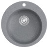 Мойкa MIXLINE ML-GM13 круглая темно-серая (309) 495мм (глуб. чаши 200) NEW (551891)