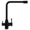 Смеситель для кухни MIXLINE ML-GS13 35к (308) черный с вых. для питьевого фильтра (550667)
