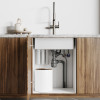 Сифон бутылочный IDDIS Optima Home 3.1/2x40мм, с выпуском, гофротрубой, отводом и переливом (900CVG1P10VD)