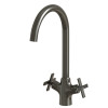 Смеситель для кухни MIXLINE ML38-032 "Graphite" 1/2 кер. высокий излив графит (553897)