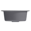 Мойкa MIXLINE ML-GM11 круглая, темно-серая (309), 500мм (глуб. чаши 180) (551822)